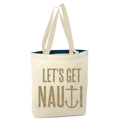 "Let's Get Nauti" Tote Bag