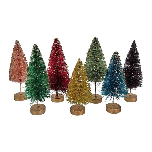 Bethany Lowe Jewel Tide Bottle Brush Tree Set Mini