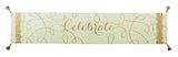 Tan Glitter Celebrate Table Runner - A Gifted Solution