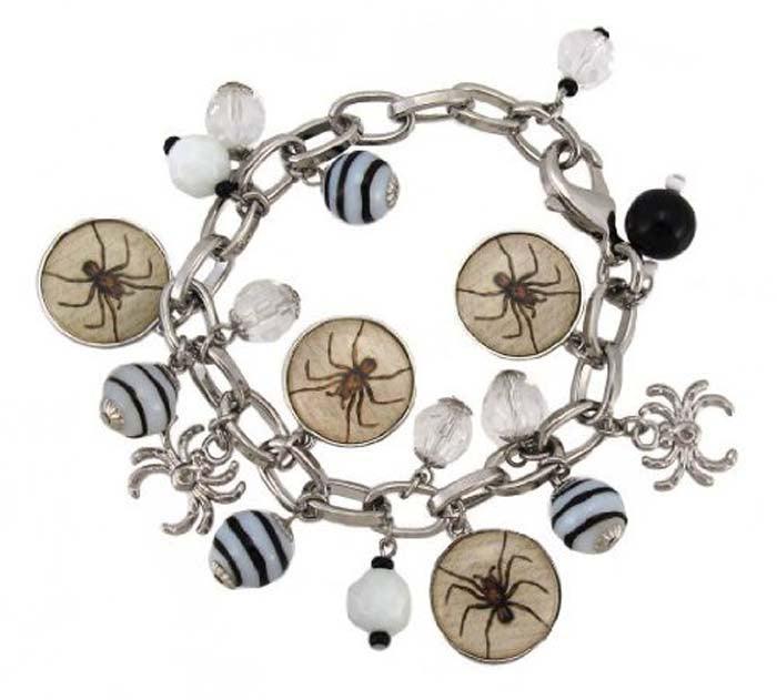 Bethany Lowe Spider Picture Charm Bracelet