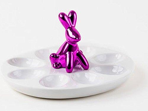 180 Degrees Purple Balloon Bunny Egg Tray