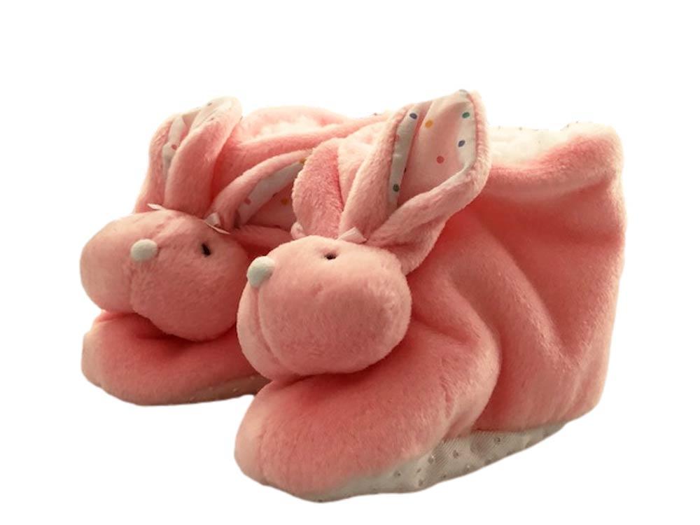 Soft Bunny Booties 4-6 mo., Pink