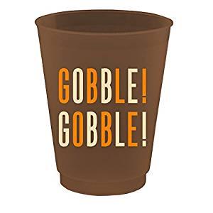 Slant Collections Gobble Gobble Flex Cups Set of 8