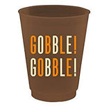 Thanksgiving Gobble Gobble Flex Cups