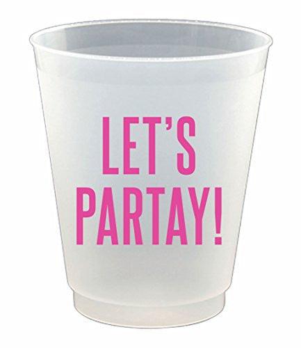 Let's Partay!  Plastic Shot Glasses