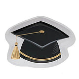 Graduation Cap Paper Dinner Plates (8 ct)