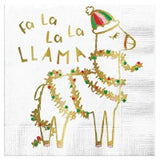 Slant FA La La Llama Holiday Beverage Paper Napkins - A Gifted Solution