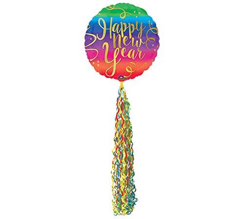 Happy New Year's Rainbow Color Mylar Balloon