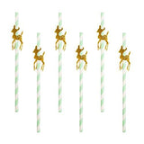 My Little Day Gold Deer Paper Straws