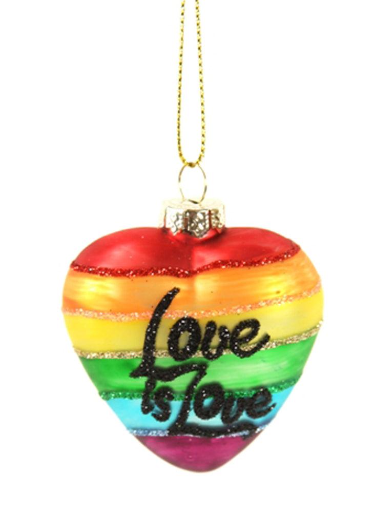 Cody Foster Love is Love Pride Heart Ornament