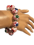 Eyeball Venetian Glass Beaded Bracelet - A Gifted Solution
