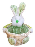 Green Gingham Easter Basket