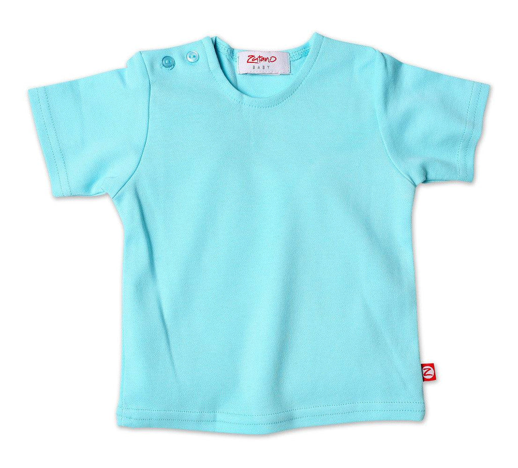 Aqua Short Sleeve Baby Tee Shirt