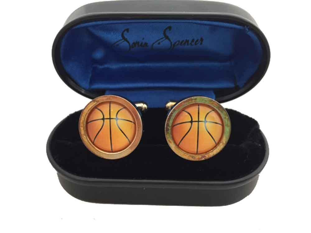 Sonia Spencer Basketball Cufflinks
