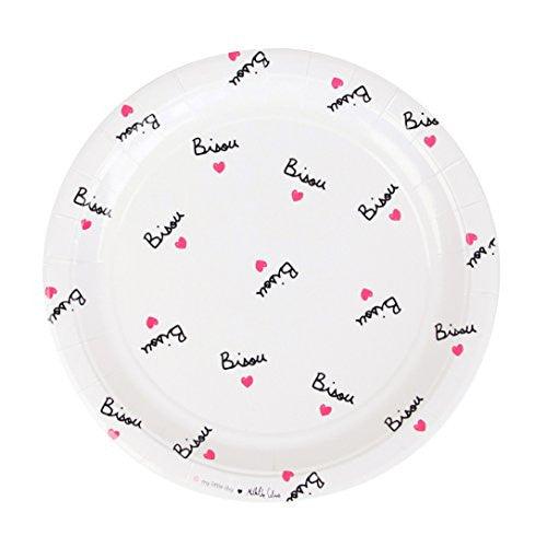 Bisou and Hearts Paper Luncheon Plates (8 ct) - A Gifted Solution