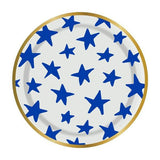 Blue Stars 5" Snack Paper Plates - A Gifted Solution