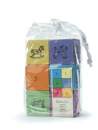 Bright Handpainted Wooden Chidren Blocks Set