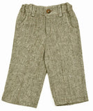 Brown Tweed Infant Pants