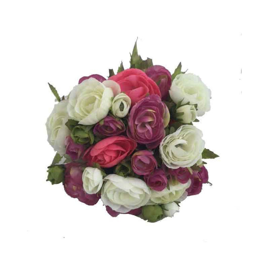 Fabric Ranunculus Floral Bouquet - A Gifted Solution