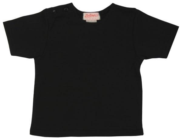 Black Short Sleeve Baby Tee Shirt