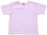 Pink Candy Stripe Short Sleeve Tee Shirt