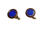 Blue and Maroon Enamel Cufflinks - A Gifted Solution
