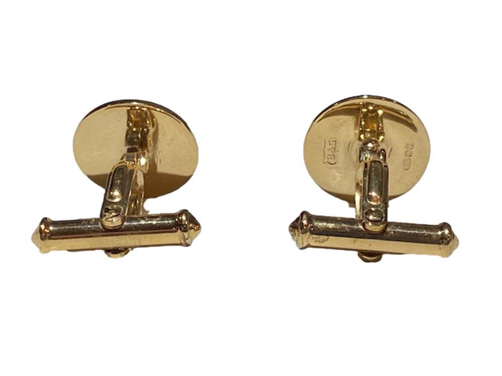 Blue and Maroon Enamel Cufflinks - A Gifted Solution