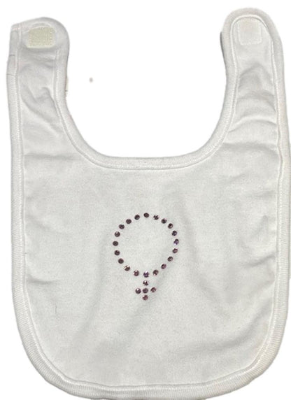 Color Crystal Gender Symbol Baby Bib - A Gifted Solution