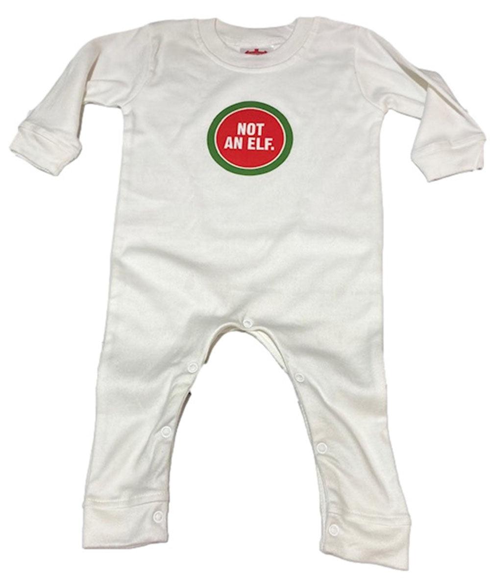 Wry Baby Not an Elf Romper