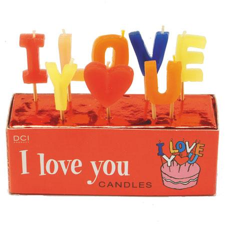 I Love You Candles