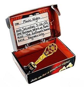 Movie Night Invitations with Trophy