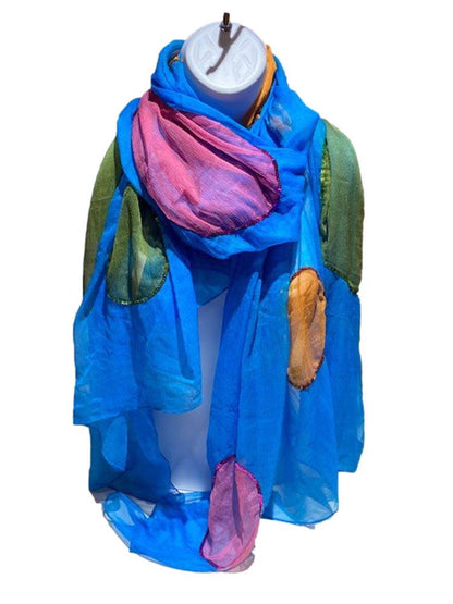 Blue Sarong with Matching Bag and Bracelet - A Gifted Solution