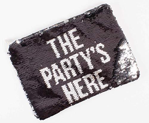 The Partys Here Sequin Makeup Bag