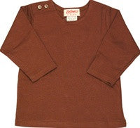 Zutano Chocolate Brown Long Sleeve Infant  Tee Shirt