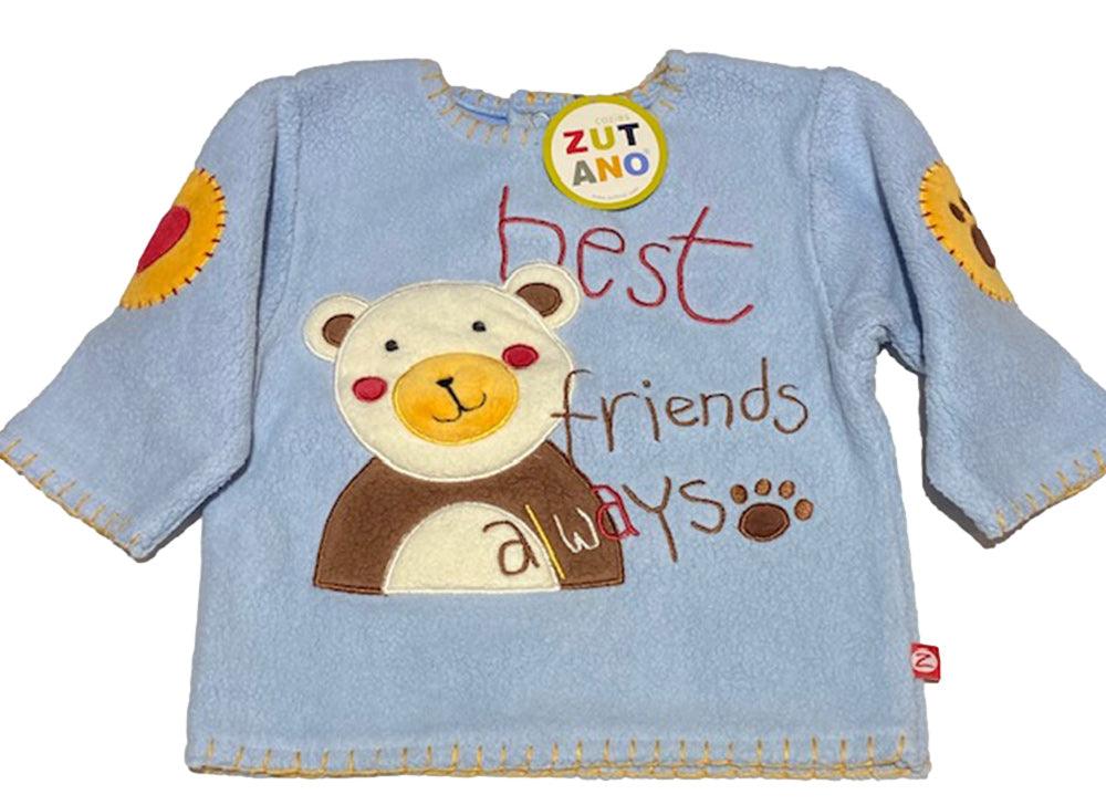 Zutano Best Friends Bear Baby Sweater