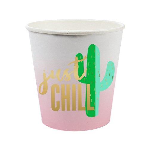 "Just Chill" Paper Shot Glasses