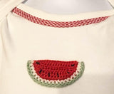 Baby One Piece with Watermelon Applique - A Gifted Solution