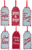 Retro Mint Wooden Christmas Tag Ornaments Set - A Gifted Solution