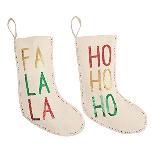 Fa La La or Ho Ho Ho Sequin Christmas Stocking