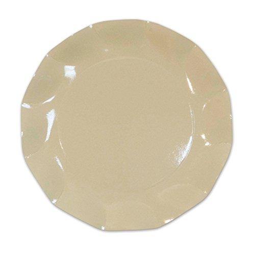 Cream Color Luncheon 9.5" Paper Plates (Pack of 3)