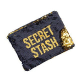 Secret Stash Black and Gold Sequin Carry-All Bag - A Gifted Solution