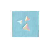 Blue and Iridescent Diamonds Party Paper Goods - A Gifted Solution