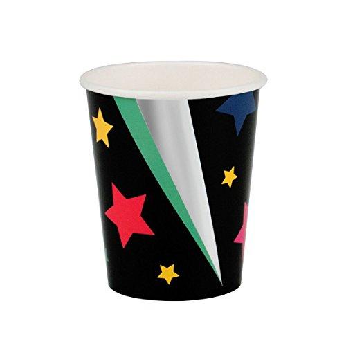 Color Stars and Silver Foil Paper Cups