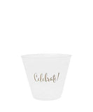 Celebrate Frosted Plastic Wine Cups
