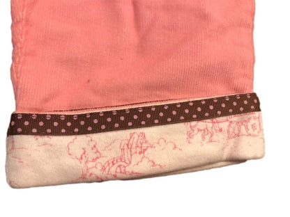 Hartstrings Pink Corduroy Pants Toile Cuff Sz 3-6 mo - A Gifted Solution