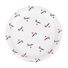 Bisou and Hearts Paper Luncheon Plates (8 ct)