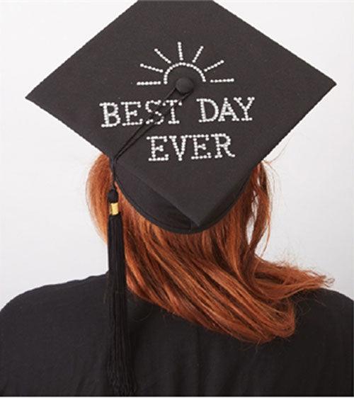 Two's Company Best Day Ever Graduation Cap Decorating Kit