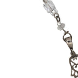 Hamsa Hand with Crystal Beads Sterling Silver Necklace - A Gifted Solution