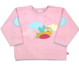 Pink Owl Sweater 6-12 mo - A Gifted Solution
