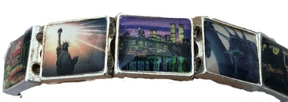 New York City Icon Theme Tile Bracelet